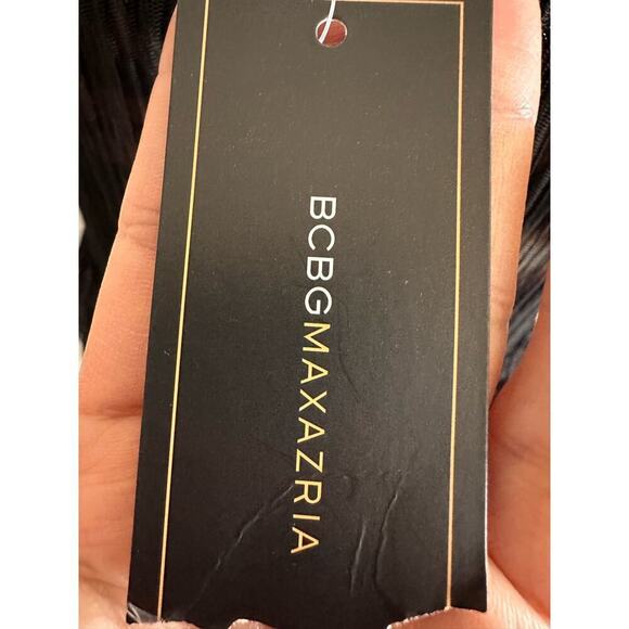 NWT BCBGMAXAZRIA BLACK GULLY TULLE‎ LACE SEQUINS DRESS NST6N932-001 SIZE 8 - Picture 9 of 11